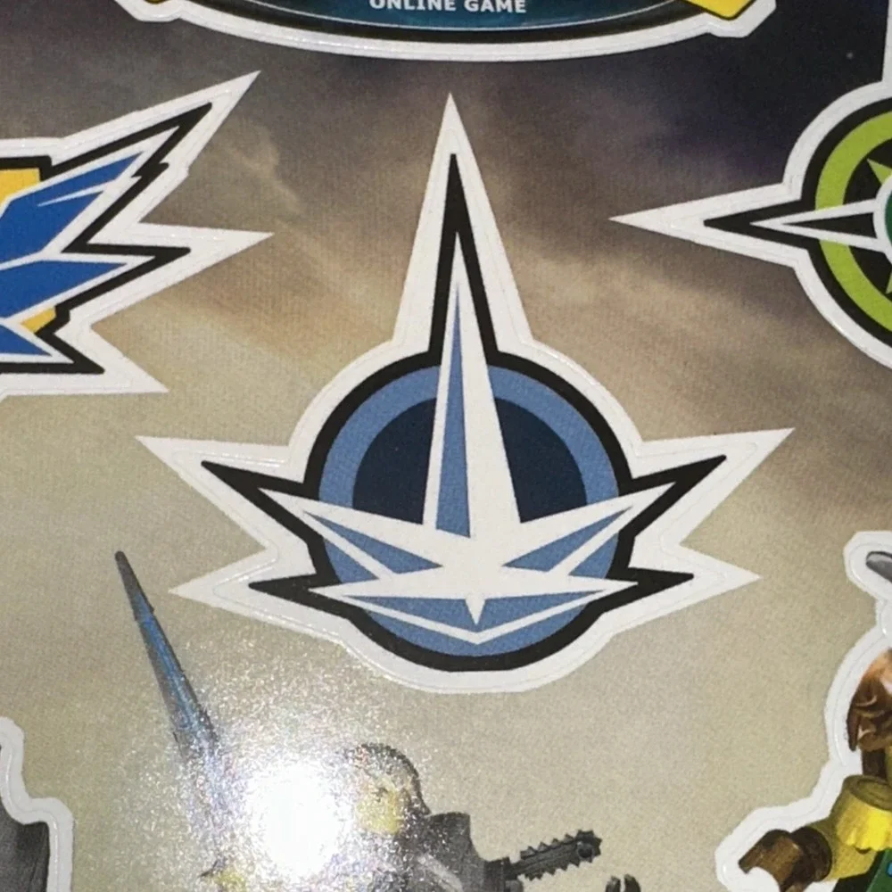 LEGO Universe MMO Promotional Sticker Sheets 2010 Set of 2 Rare Collectible